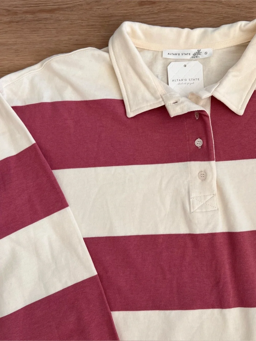 ALTAR’D STATE Rugby Polo NWT Women’s small - Picture 1 of 8